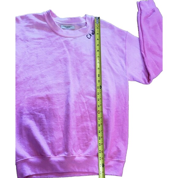 Park Barrett Pink Tie Dye Crewneck Embroidered Sweatshirt SZ. Small - Picture 3 of 4